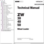 Hitachi ZW30 ZW40 ZW50 Technical Manual T4EK-E-01