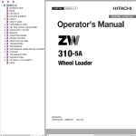 Hitachi ZW310-5A Operator's Manual ENMNFC-1-2