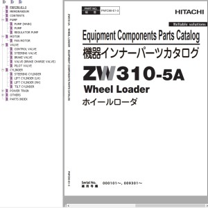 Hitachi ZW310-5A Parts Catalog PNFC90-E1-3