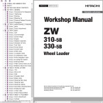 Hitachi ZW310-5B ZW330-5B Workshop Manual WNFA-EN-00
