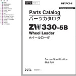 Hitachi ZW330-5B Parts Catalog PNGB-1-3