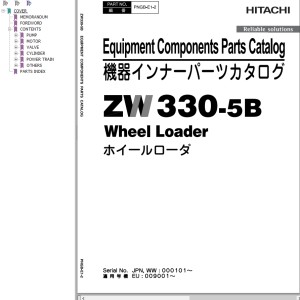 Hitachi ZW330-5B Parts Catalog PNGB-E1-2