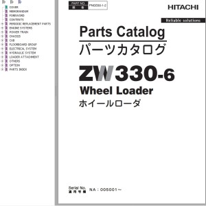 Hitachi ZW330-6 Parts Catalog PNGE60-1-2