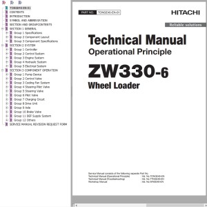 Hitachi ZW330-6 Technnical Manual TONGE40-EN-01