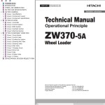 Hitachi ZW370-5A Technical Manual TONH990-EN-00