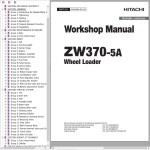 Hitachi ZW370-5A Workshop Manual WNH990-EN-00