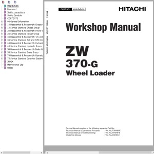 Hitachi ZW370-G Workshop Manual WNHB-E-00