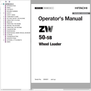 Hitachi ZW50-5B Operator's Manual ENMNBD-NA1-2