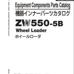 Hitachi ZW550-5B Parts Catalog PNHF40-E1-3