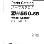 Hitachi ZW550-5B Parts Catalog PNHF90-1-1