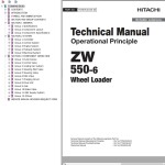 Hitachi ZW550-6 Technical Manual TONHK40-EN-00