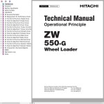 Hitachi ZW550-G Technical Manual TONHD-E-00