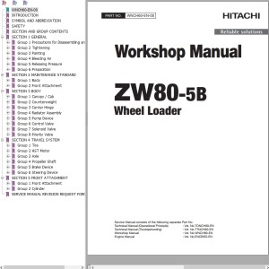 Hitachi ZW80-5B Workshop Manual WNCH60-EN-00