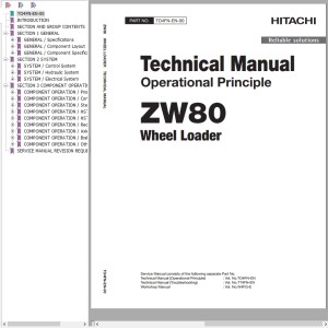 Hitachi ZW80 Technical Manual TO4FN-EN-00