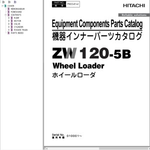 Hittachi ZW120-5B Parts Catalog PNCC-E1-2