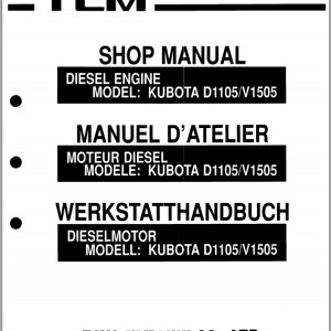 TCM D1105 V1505 Shop Manual ME-D1105AFX