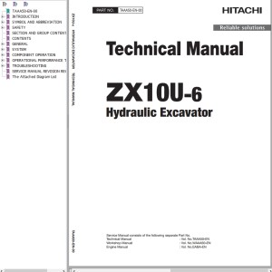 Hitachi ZX10U-6 Technical Manual TAAA50-EN-00