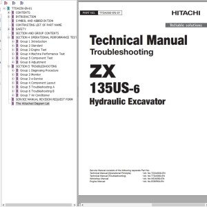 Hitachi ZX135US-6 Technical Manual TTDAS50-EN-01