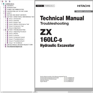 Hitachi ZX160LC-6 Technical Manual TTDBR50-EN-01