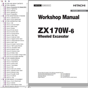 Hitachi ZX170W-6 Workshop Manual WLBE50-EN-01