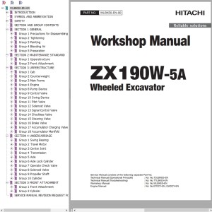 Hitachi ZX190W-5A Workshop Manual WLBKE0-EN-00