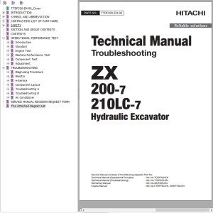 Hitachi ZX200-7 ZX210LC-7 Technical Manual TTDF320-EN-00