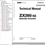 Hitachi ZX26U-5A Technical Manual TACC50-EN-00