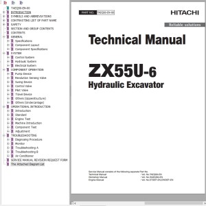 Hitachi ZX55U-6 Technical Manual TAEQ50-EN-00