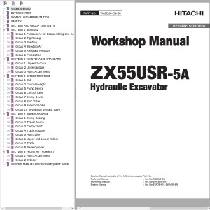 Hitachi ZX55USR-5A Workshop Manual WAEBJ0-EN-00