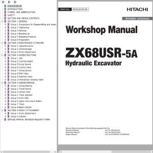 Hitachi ZX68USR-5A Workshop Manual WAFAJ0-EN-00