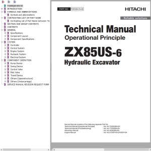 Hitachi ZX85US-6 Technical Manual TODEQ50-EN-00