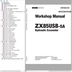 Hitachi ZX85USB-5A Workshop Manual WDEE-EN-00