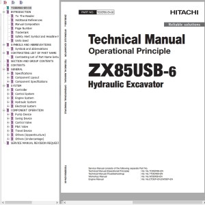 Hitachi ZX85USB-6 Technical Manual TODER50-EN-00