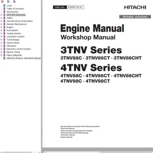 Hitachi 3TNV 4TNV Series Workshop Manual EWDEP-EN-01
