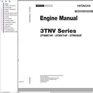 Hitachi 3TNV Series Engine Manual EACG-EN-00
