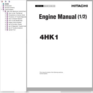 Hitachi 4HK1 Engine Manual KM-4HK1-E-02
