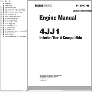 Hitachi 4JJ1 Engine Manual EDBE-EN-01