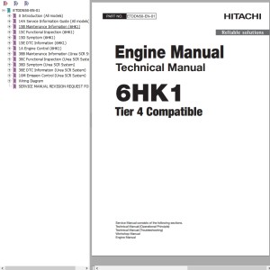 Hitachi 6HK1 Technical Manual ETDDN50-EN-01
