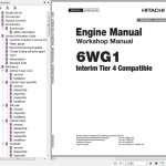 Hitachi 6WG1 Engine Interim Tier 4 Compatible Workshop Manual EWJBA-EN-00