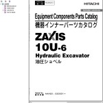 Hitachi ZX10U-6 Parts Catalog PAAA50-E1-1