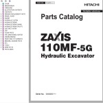 Hitachi ZX110MF-5G Parts Catalog PDAZF0-1-1