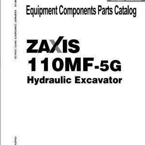 Hitachi ZX110MF-5G Parts Catalog PDAZF0-E1-1