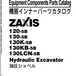 Hitachi ZX120-5B ZX130-5B ZX130K-5B ZX130KB-5B ZX130LCN-5B Parts Catalog PDAD-E1-4
