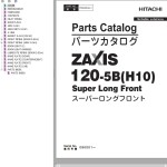 Hitachi ZX120-5B(H10) Parts Catalog PDADA0-SL2-1