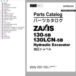 Hitachi ZX130-5B ZX130LCN-5B Parts Catalog PDAD-1-1