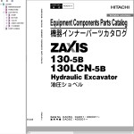 Hitachi ZX130-5B ZX130LCN-5B Parts Catalog PDAD-E1-1