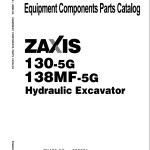Hitachi ZX130-5G ZX138MF-5G Parts Catalog PDAGF0-E1-2