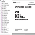 Hitachi ZX130-6 ZX130LCN-6 Workshop Manual WDAQ50-EN-01