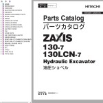 Hitachi ZX130-7 ZX130LCN-7 Parts Catalog PDA350-1-1