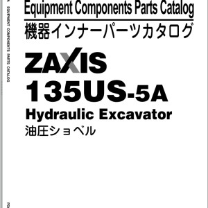 Hitachi ZX135US-5A Parts Catalog PDA350-1-1